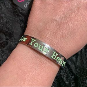 Silver bangle bracelet